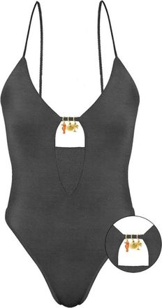 MC2 Saint Barth Crunchy One-piece Zwempak - Dames - Badpakken - Grijs - S - Badmode