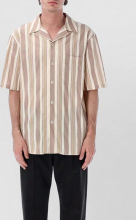 Saint Laurent striped bowling shirt