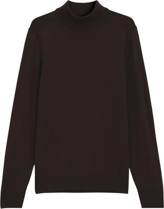 HUGO BOSS Pullover met col - Heren - Truien - Bruin - Maat: XL