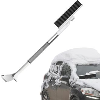 OEM Raspador De Hielo Para Coche, Pala De Nieve Port&aacute;til, Pala De Nieve Ajustable, Rascador De Hielo Y Cepillo De Nieve De Invierno, Cepillo Multifunciona