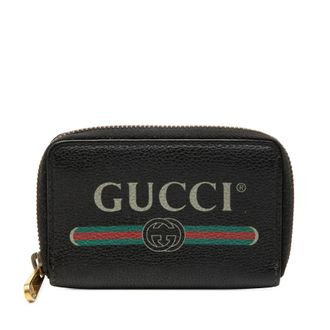 Gucci Pre-owned Gucci Grained Calfskin Logo Zip Around Coin Pouch Ladies 9W3U1G3Y3FPPUPMW