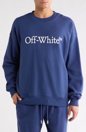 Off-white Bookish Skate Graphic Sweatshirt in Dark Blue-White at Nordstrom Rack, Size Xx-Large