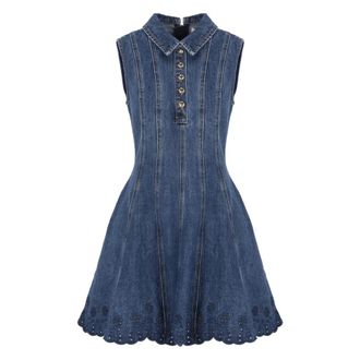 Self Portrait Shirt Dresses, female, Blue, Size: XS Self Portrait Dresses Blue
