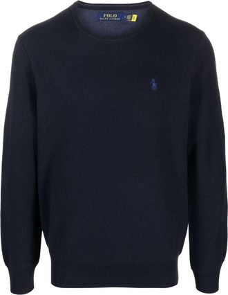 Ralph Lauren Navy Blue Pullover with logo