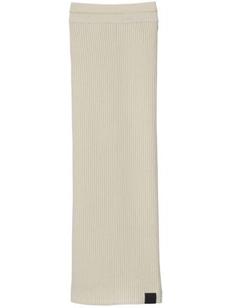 Marc Jacobs ribbed tube skirt - Neutrals