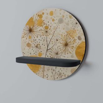 OEM Morning Glade Estante Redondo Negro