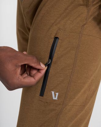 Vuori Clothing Sunday Performance Jogger Pants | Biscotti Heather | XS, Size Extra Small