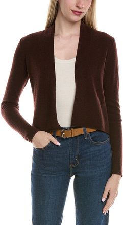 Sofiacashmere Cropped Wool & Cashmere-Blend Cardigan