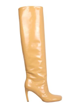 Dries Van Noten Calf Leather High Boots - Beige