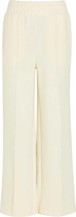 Varley The Wide Leg 30 Pintuck Jersey Sweatpants - Cream - Xxs (UK4 / Xxs)