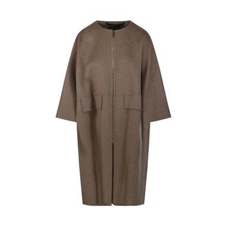 Max Mara Dames, Mantels, Bruin, Maat: XS Kasjmier