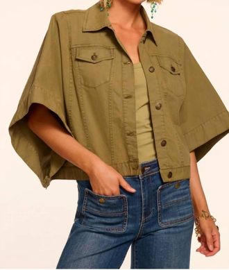 Ramy Brook Beatrice Canvas Jacket In Army