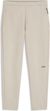 BOSS Reflective-graphic tracksuit bottoms in a cotton blend