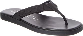 Gucci Canvas & Leather Sandal