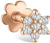Maria Tash Single Diamond Flower Stud Earring in Rose Gold at Nordstrom, Size 3 Mm