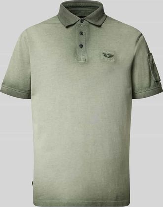 PME Legend Regular Fit Poloshirt mit Label-Stitching in Oliv Melange, Gr&ouml;&szlig;e XXXL