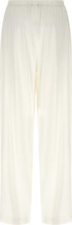 Max Mara Womens White Linen Casual Pants