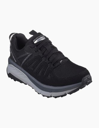 Skechers Womens Mesh Quarter Overlay Low Top Slip On Trainers - Black/Multi - Size: 3.5