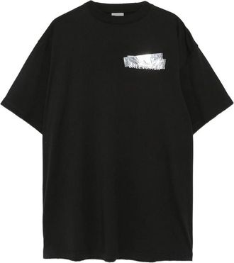 Balenciaga Silver-tape Logo T-shirt
