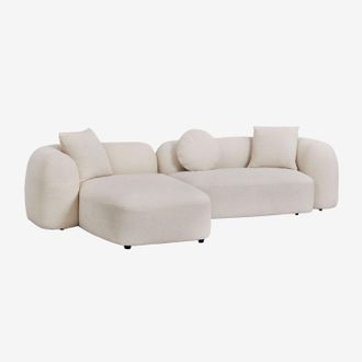 Sklum Sklum - Sof&aacute; Modular Chaise Longue Izquierdo De 2 Piezas En Chenilla Coco