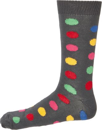 Oliver Brown Polka Dot Socks Slate
