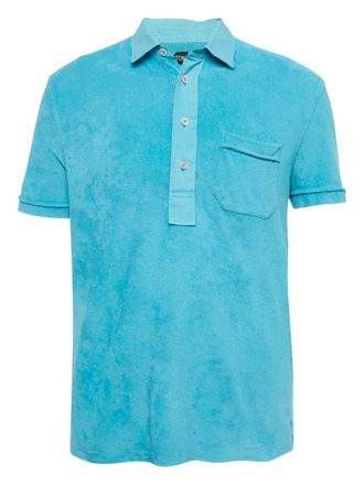 Tom Ford Poloshirt van badstof - Blauw