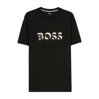 HUGO BOSS T-Shirts, male, Black, 3XL, Tiburt 427 T-Shirt - Black