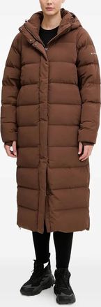 Columbia Amaze Puff lange jas met capuchon - Bruin
