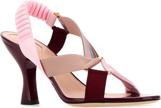 Fendi Womens Colibri Sandal Multicolor Fabric