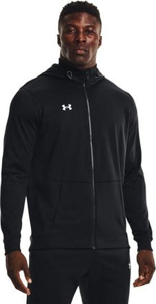Under Armour Mens Fleece Storm Full-Zip Jacket, Black / White, XXL
