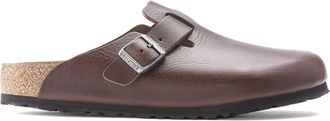 Birkenstock Boston Grip Natural Leather Clogs Size: 43, colour: BROWN