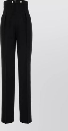 Maison Margiela high-waisted straight leg wool trousers