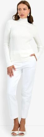 Trina Turk Hempstead Mock Neck Top in Whitewash at Nordstrom, Size X-Small