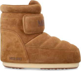 Moon Boot Brown Icon Strap Suede Boot