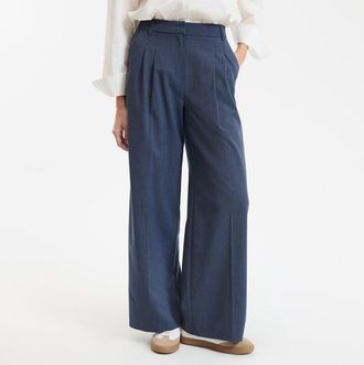 La Redoute Collections Wijde broek met plooien