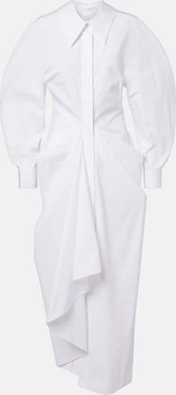 Givenchy Draped cotton poplin shirt dress