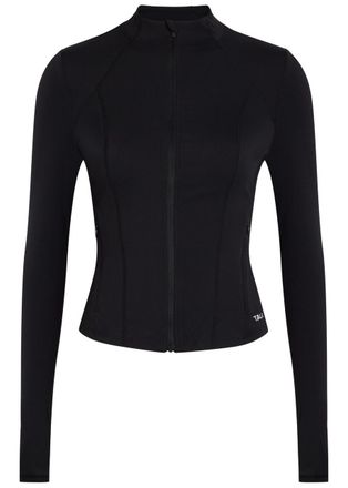Tala Dayflex zip up Stretch-jersey top - Black - S (UK8-10 / S)