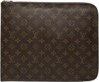 Louis Vuitton Pre-owned Monogram Clutch - Dames - Vintage Clutch - Bruin - ONE Size - Vintage