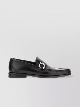 Ferragamo caspian loafers with metal buckle detail