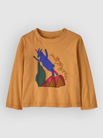Patagonia Graphic Baby Kids Longsleeve T-Shirt orange