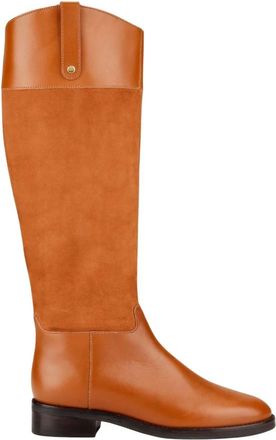 Cosmoparis Schoenen, Dames, Bruin, 38 EU, Leer, Rijlaars van glad en nubuck leer