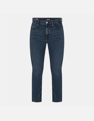 HUGO BOSS Mens Delaware Slim Fit Five Pocket Jeans - Navy - Size: 30W r