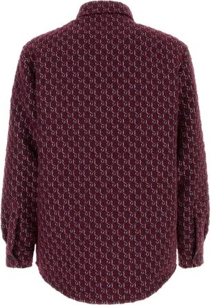 Gucci Mens Jacket Burgundy Wool Polyester