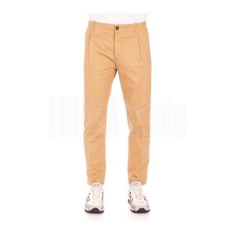 Nine In The Morning Broeken, Heren, Beige, L, Gevouwen Broek