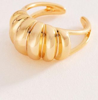 Anthropologie Adjustable Ribbed Ring