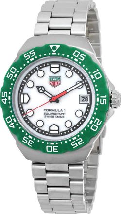 Tag Heuer Formula 1 Solargraph White Dial Mens Watch WBY111E.BA0042