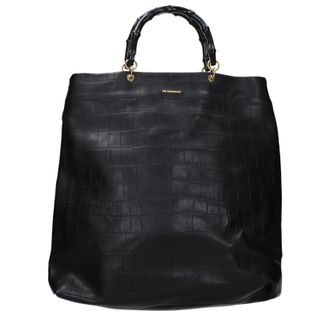 Jil Sander Handtasche Damen Leder Schwarz