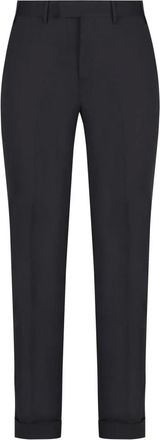 PT01 Pt01, Broeken, Heren, Blauw, S, Wol, Nauwsluitende Rechte Pijp Broek van Wolmix
