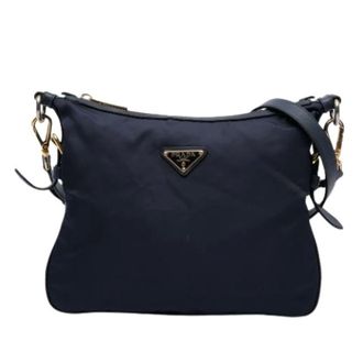 Prada Pre-owned Cross Body Bags, female, Blue, Size: ONE SIZE Pre-owned Vintage Crossbody Bag