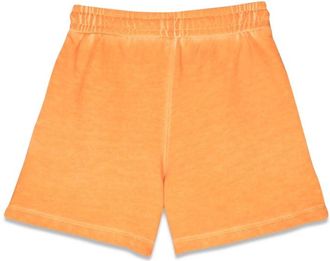 Marcelo Burlon Cotton Sweat Shorts - Orange
